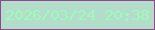 文字の大きさ：3、枠の色：94468d、背景の色：b3ddcb、文字の色：9ff9b9 無料ブログパーツのブログ時計