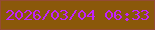 文字の大きさ：3、枠の色：944b35、背景の色：8a580a、文字の色：c222fb 無料ブログパーツのブログ時計