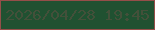 文字の大きさ：1、枠の色：944e49、背景の色：205131、文字の色：43503a 無料ブログパーツのブログ時計
