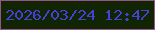 文字の大きさ：5、枠の色：945688、背景の色：112502、文字の色：4440d9 無料ブログパーツのブログ時計