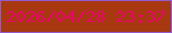 文字の大きさ：2、枠の色：945acb、背景の色：a73810、文字の色：eb056c 無料ブログパーツのブログ時計