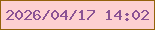 文字の大きさ：5、枠の色：94620b、背景の色：fdd0d1、文字の色：8b5394 無料ブログパーツのブログ時計