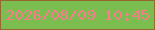 文字の大きさ：4、枠の色：946830、背景の色：7bbd4e、文字の色：f87d8c 無料ブログパーツのブログ時計