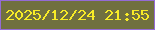 文字の大きさ：2、枠の色：946bd5、背景の色：70703f、文字の色：f8ec27 無料ブログパーツのブログ時計