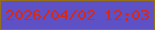 文字の大きさ：1、枠の色：946e18、背景の色：5d51c5、文字の色：d62817 無料ブログパーツのブログ時計