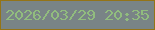 文字の大きさ：4、枠の色：947417、背景の色：798486、文字の色：91bc7e 無料ブログパーツのブログ時計
