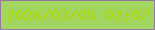 文字の大きさ：3、枠の色：9478a0、背景の色：a3d661、文字の色：acdb04 無料ブログパーツのブログ時計
