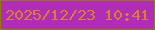 文字の大きさ：2、枠の色：947a0b、背景の色：b12cb7、文字の色：d88032 無料ブログパーツのブログ時計