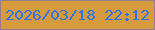 文字の大きさ：3、枠の色：947e8e、背景の色：d69b3e、文字の色：2c74ea 無料ブログパーツのブログ時計