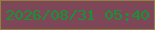 文字の大きさ：3、枠の色：947f40、背景の色：7e4758、文字の色：149433 無料ブログパーツのブログ時計