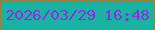 文字の大きさ：2、枠の色：948240、背景の色：19b3a3、文字の色：8a2fe0 無料ブログパーツのブログ時計