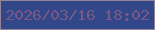文字の大きさ：2、枠の色：948396、背景の色：32468a、文字の色：795886 無料ブログパーツのブログ時計