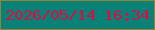 文字の大きさ：2、枠の色：948534、背景の色：098177、文字の色：d80f45 無料ブログパーツのブログ時計