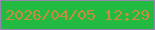 文字の大きさ：3、枠の色：9487ad、背景の色：22ba41、文字の色：c88b3f 無料ブログパーツのブログ時計