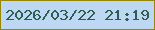 文字の大きさ：3、枠の色：948803、背景の色：bed8f3、文字の色：2b5f4f 無料ブログパーツのブログ時計