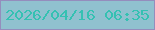 文字の大きさ：3、枠の色：948dbd、背景の色：90c1cf、文字の色：35c1b2 無料ブログパーツのブログ時計