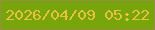 文字の大きさ：2、枠の色：949042、背景の色：78a50b、文字の色：e7c23c 無料ブログパーツのブログ時計
