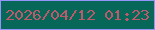 文字の大きさ：3、枠の色：9495fa、背景の色：076859、文字の色：bb5a6b 無料ブログパーツのブログ時計