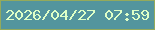 文字の大きさ：3、枠の色：94aa5c、背景の色：53959e、文字の色：deffc7 無料ブログパーツのブログ時計