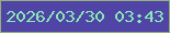 文字の大きさ：1、枠の色：94b17c、背景の色：5044a7、文字の色：89e9b4 無料ブログパーツのブログ時計