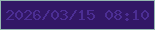 文字の大きさ：3、枠の色：94b7b0、背景の色：321766、文字の色：4c2e94 無料ブログパーツのブログ時計