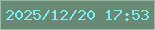 文字の大きさ：5、枠の色：94baaa、背景の色：688973、文字の色：7ceff1 無料ブログパーツのブログ時計