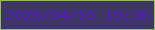 文字の大きさ：1、枠の色：94bd59、背景の色：3d3662、文字の色：531cbe 無料ブログパーツのブログ時計