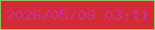 文字の大きさ：3、枠の色：94be5a、背景の色：d12c36、文字の色：c83390 無料ブログパーツのブログ時計