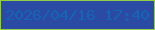 文字の大きさ：3、枠の色：94ce49、背景の色：2b4aa4、文字の色：1565b4 無料ブログパーツのブログ時計