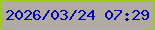 文字の大きさ：4、枠の色：94d004、背景の色：b2aba0、文字の色：0302ba 無料ブログパーツのブログ時計