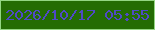 文字の大きさ：2、枠の色：94d683、背景の色：246c03、文字の色：4f4ac6 無料ブログパーツのブログ時計