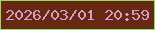 文字の大きさ：5、枠の色：94dd5c、背景の色：662713、文字の色：db98c3 無料ブログパーツのブログ時計