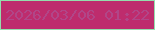 文字の大きさ：4、枠の色：94dead、背景の色：be2c6d、文字の色：b14688 無料ブログパーツのブログ時計