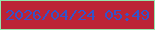 文字の大きさ：3、枠の色：94e6ac、背景の色：bc2336、文字の色：3353ca 無料ブログパーツのブログ時計