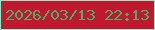 文字の大きさ：5、枠の色：94e8c9、背景の色：c0182e、文字の色：4dac65 無料ブログパーツのブログ時計
