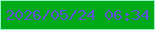 文字の大きさ：1、枠の色：94f4c4、背景の色：00a916、文字の色：5f57d7 無料ブログパーツのブログ時計