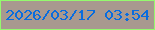 文字の大きさ：3、枠の色：94fa6e、背景の色：a8998f、文字の色：076cdf 無料ブログパーツのブログ時計