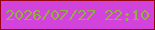 文字の大きさ：4、枠の色：950213、背景の色：d243dc、文字の色：94af40 無料ブログパーツのブログ時計