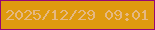 文字の大きさ：1、枠の色：950676、背景の色：df9a0f、文字の色：e5b882 無料ブログパーツのブログ時計