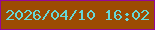 文字の大きさ：3、枠の色：950798、背景の色：9c4b03、文字の色：66d9d8 無料ブログパーツのブログ時計