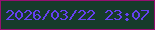 文字の大きさ：1、枠の色：950f70、背景の色：163b2b、文字の色：6540f0 無料ブログパーツのブログ時計
