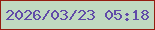 文字の大きさ：5、枠の色：951d11、背景の色：c0d9c1、文字の色：614ba8 無料ブログパーツのブログ時計