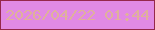 文字の大きさ：5、枠の色：95284b、背景の色：e18ae4、文字の色：dfb19b 無料ブログパーツのブログ時計