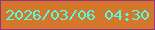 文字の大きさ：4、枠の色：953387、背景の色：d4772a、文字の色：50fee8 無料ブログパーツのブログ時計