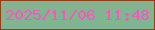 文字の大きさ：3、枠の色：953d13、背景の色：81b590、文字の色：f956c0 無料ブログパーツのブログ時計