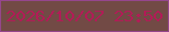 文字の大きさ：1、枠の色：95468d、背景の色：724a45、文字の色：b21b57 無料ブログパーツのブログ時計