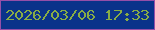 文字の大きさ：2、枠の色：954fa8、背景の色：0a338a、文字の色：88ac46 無料ブログパーツのブログ時計