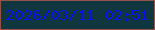 文字の大きさ：1、枠の色：955246、背景の色：103740、文字の色：0712e9 無料ブログパーツのブログ時計