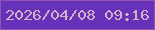 文字の大きさ：3、枠の色：9552b5、背景の色：6532b9、文字の色：dcaec5 無料ブログパーツのブログ時計