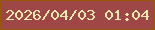 文字の大きさ：4、枠の色：955b08、背景の色：9f4646、文字の色：ebeaaf 無料ブログパーツのブログ時計